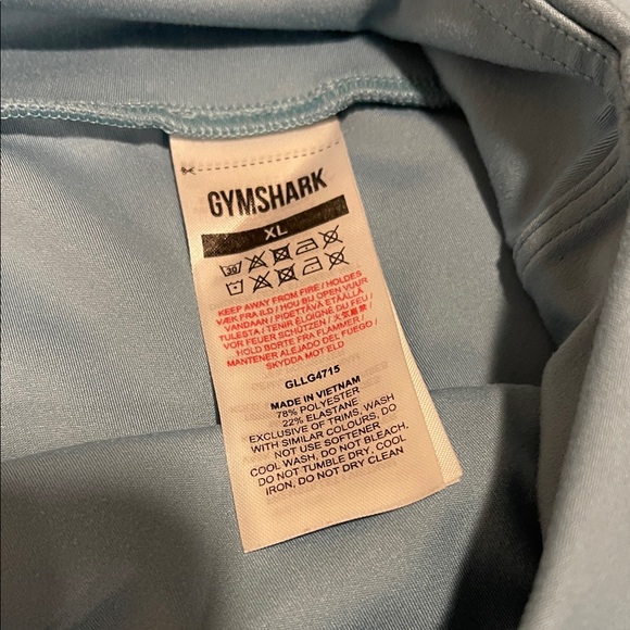 Gymshark Light Blue Active Leggings - Picture 2 of 3